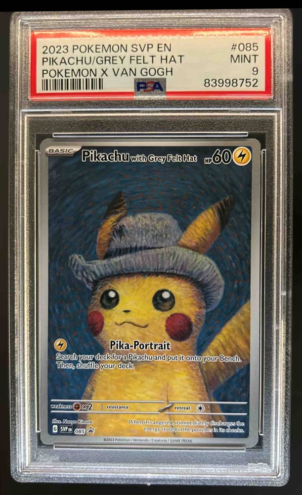 【PSA9】ゴッホピカチュウPIKACHU WITH GREY FELT HAT PSA9鑑定済〕Pikachu with Grey Felt Hat(ゴッホピカチュウ)【P