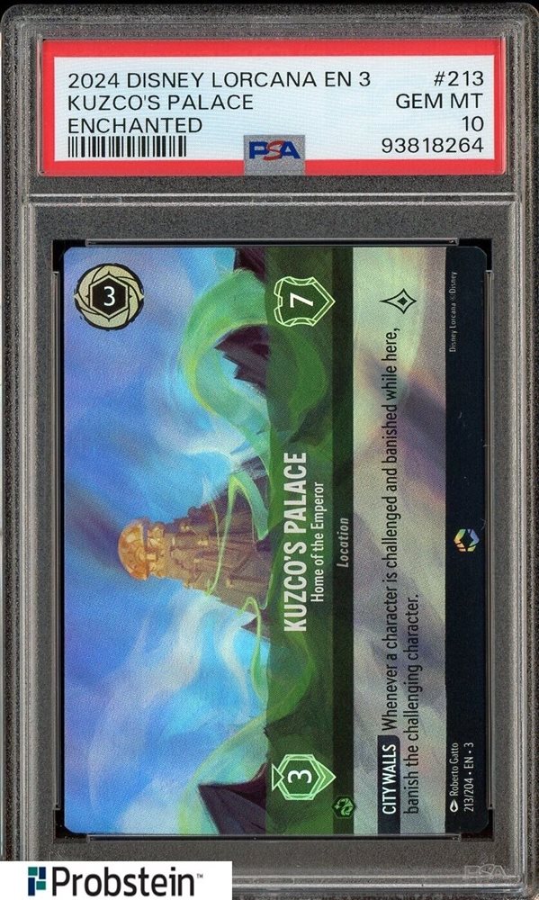 PSA10Disney Lorcana クスコの宮殿エンチャンテッド 776 Kuzco's Palace - Home of the Emperor (Enchanted) - Into the