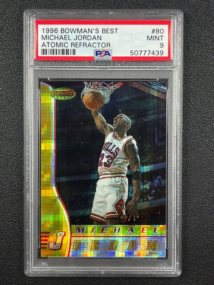 マイケル・ジョーダン1996 Bowmans Best Refractor 1996-97 Bowman's Best Atomic Refractor #80 Michael Jordan