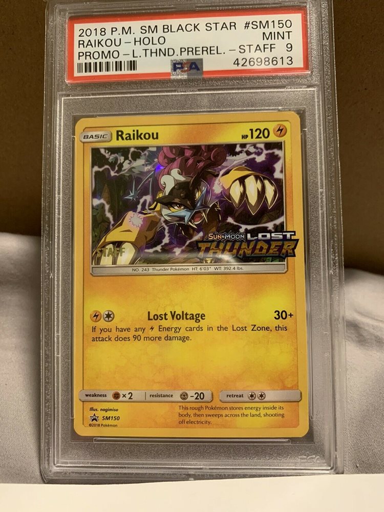 raikou pokemon card value AGS (EX-MT+ 6.5) Raikou #13 main image 1