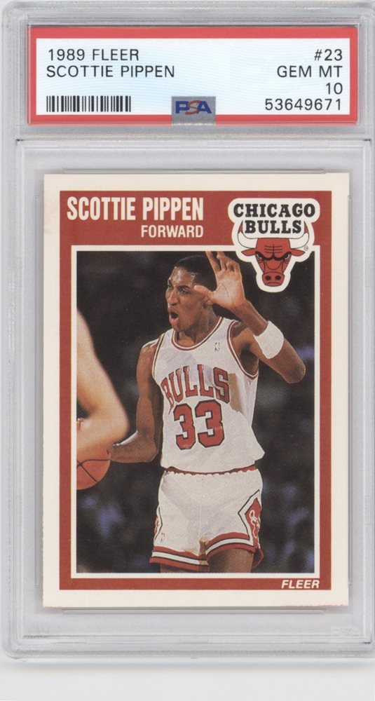 thumbnail image 2 of 1989-90 Fleer Scottie Pippen Basketball Card #23 - Chicago Bulls NBA Card 2 of 14