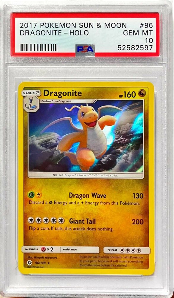 2024 dragonite pokemon card SOLD] Pokemon TCG Graded Card: 1999 Dragonite English #004 TAG[X] 9 –  Vancity CJ Trading Cards