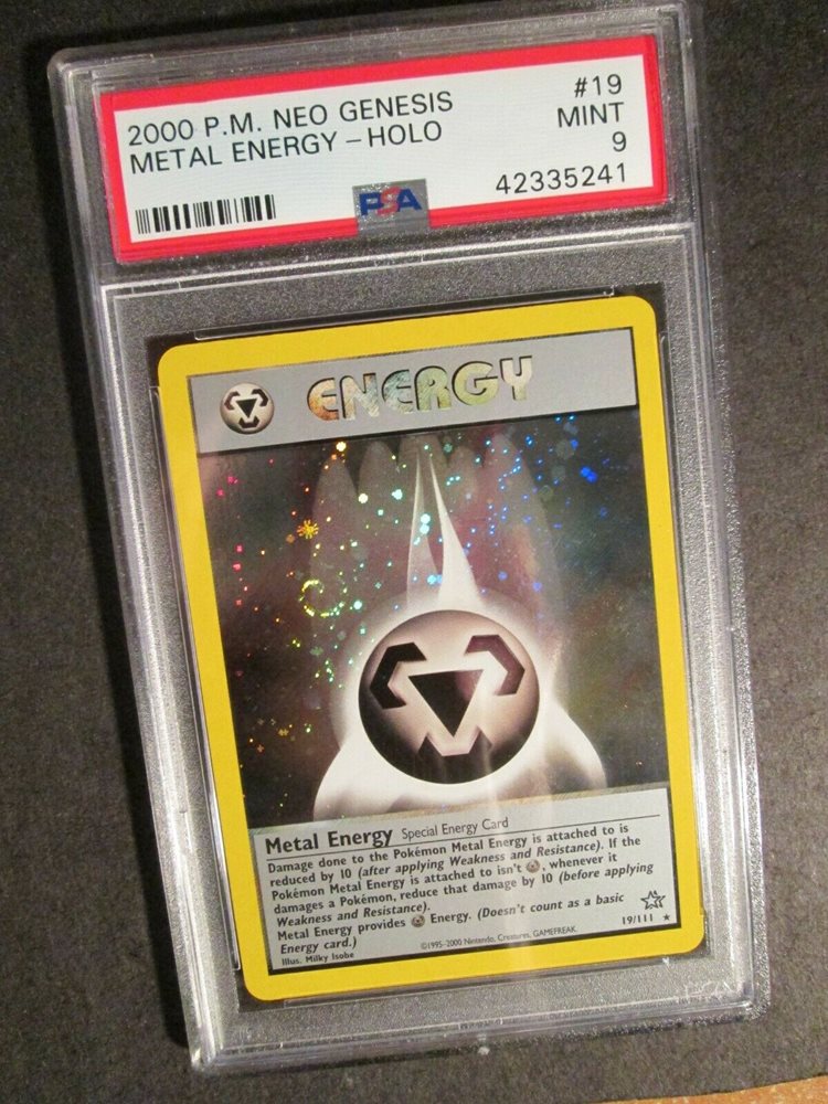 PSA9 Pokemon METAL ENERGY Card (Unlimited)NEO GENESIS