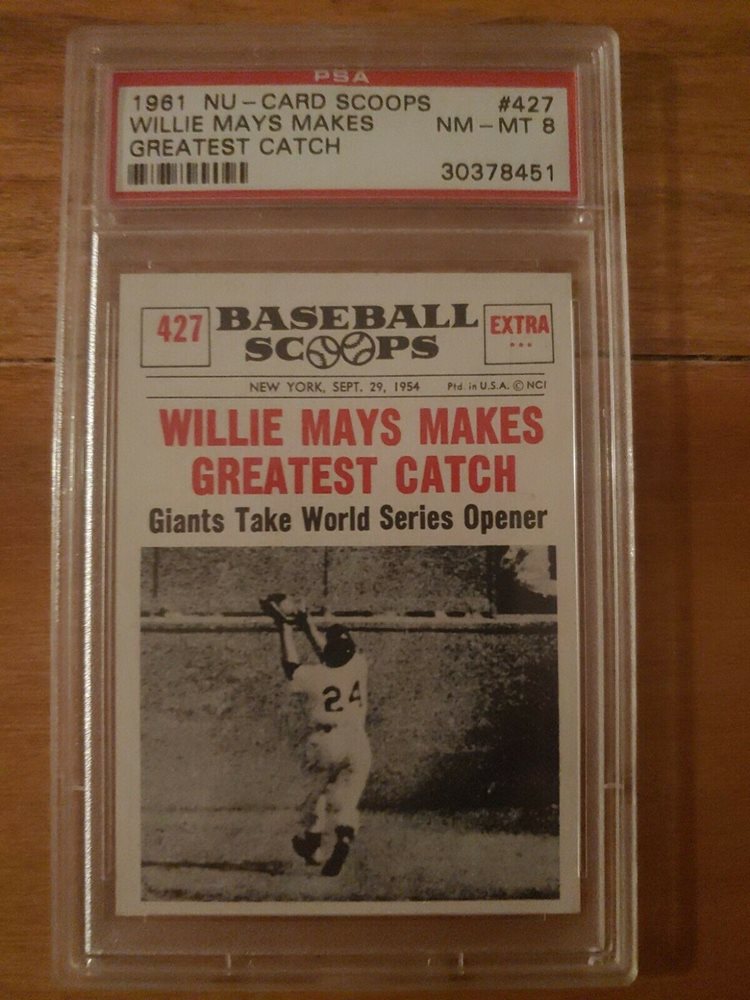 Willie Mays 1992 Topps Match the Stats Game Card #.345; Unscratched