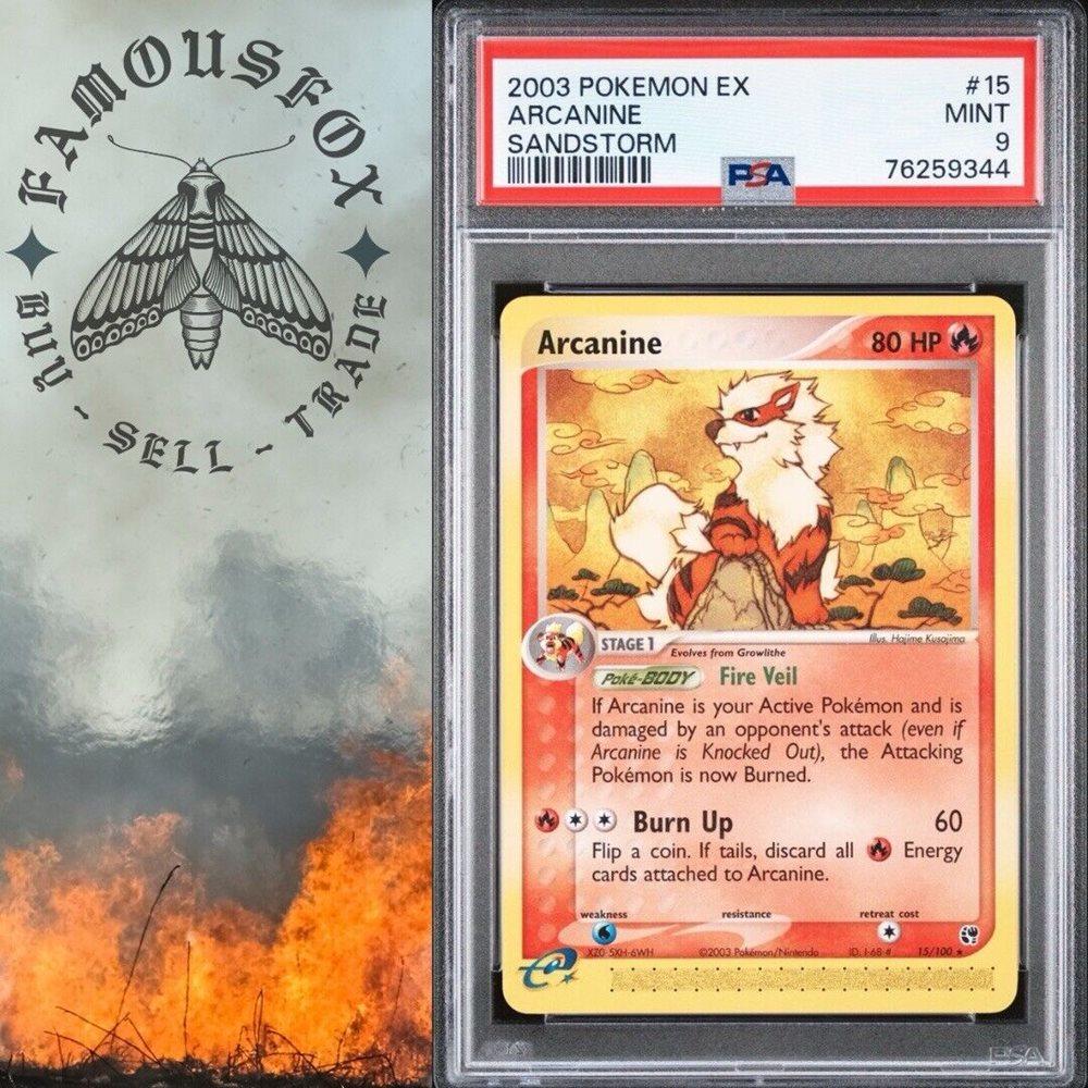 ポケモンカードゲーム Pokemon 2003 EX Sand Storm Arcanine #15 Arcanine #15 Prices | Pokemon Sandstorm | Pokemon Cards