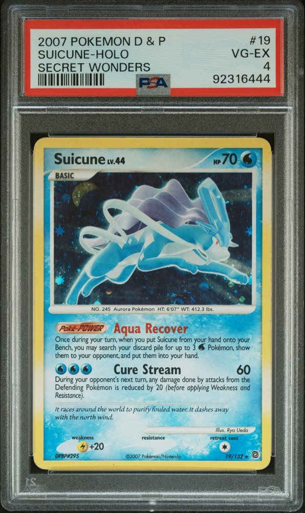 スイクン　lv.44 holo psa10 スイクン ポケパーク PSA10 PSA10鑑定済〕スイクンLV.44