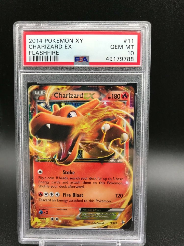 Psa 10 Gem Mint Charizard Ex 11 106 Pokemon Xy Flashfir