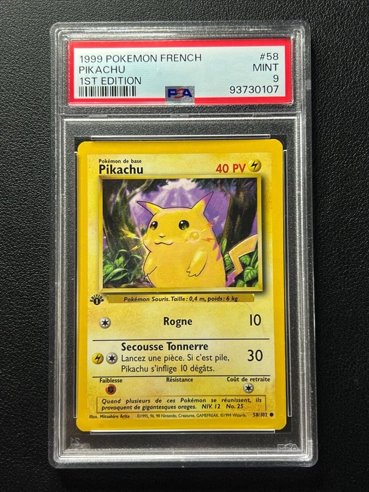 Auction Prices Realized Tcg Cards 1999 POKEMON FRENCH Pikachu