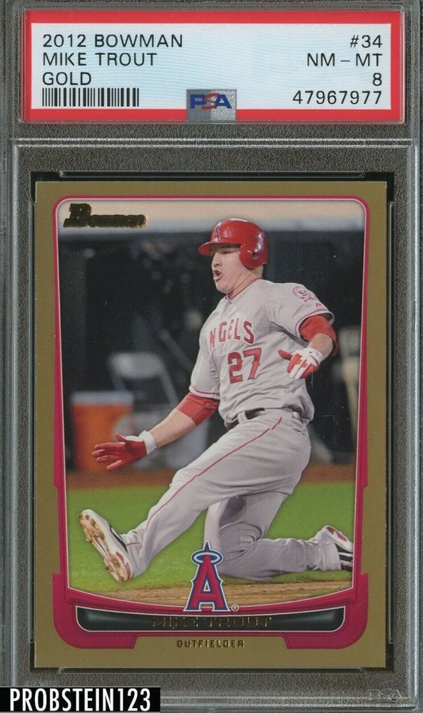 Auction Prices Realized Baseball Cards 2012 Bowman Mike Trout GOLD