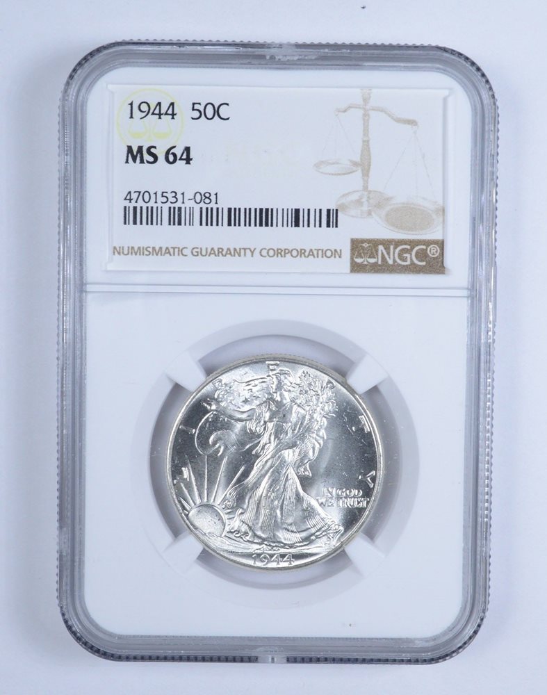 1944 ウォーキングリバティ ハーラダラー PCGS MS63 1944 ウォーキング