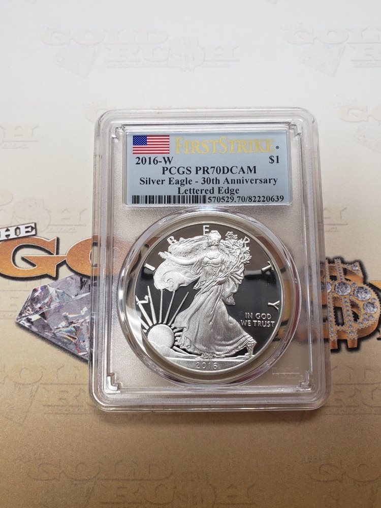 FIRSTSTRIKE 2016-W PCGS PR70CAM Silver Eagle 30th