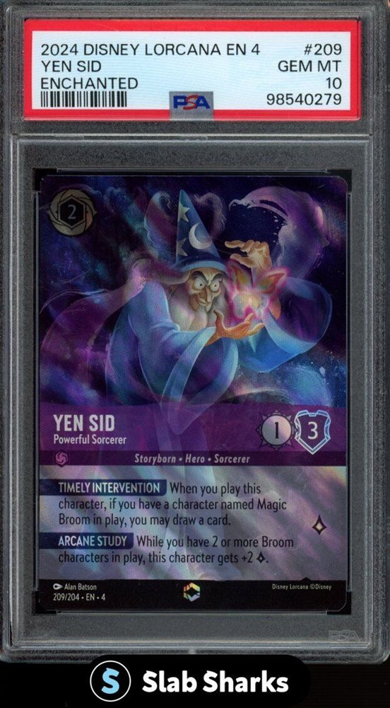 PSA10 DISNEY LORCANA イェン・シッド #2093216 PSA10 Elsa FOIL enchanted Disney LORCANA TCG The first