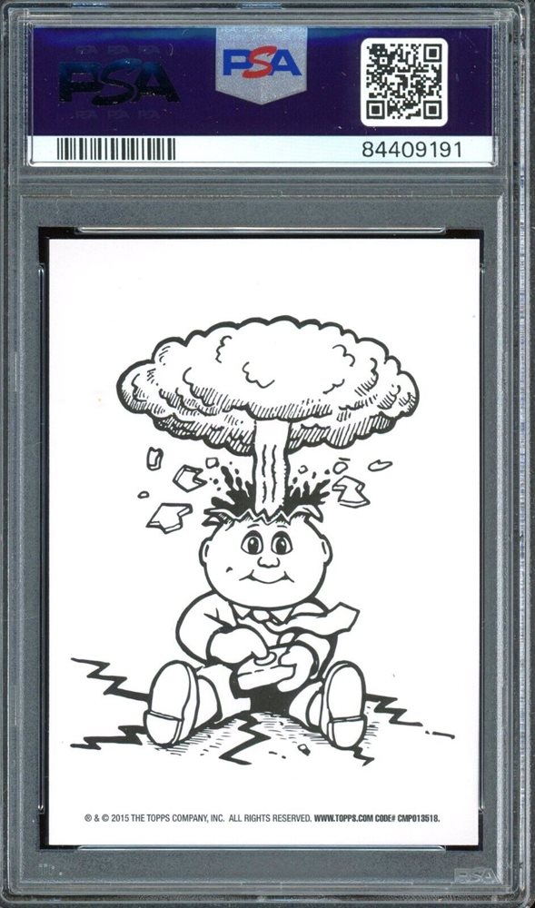 2015 Topps Garbage Pail Kids 30th Anniversary Garbage Pail Presidents Character Back #3a Richard Trixon front