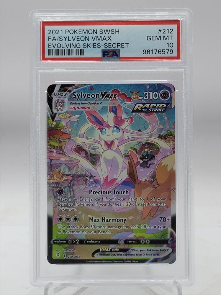 PSA 10 Sylveon VMAX 093/069 HR SA S6a Eevee Heroes 2021