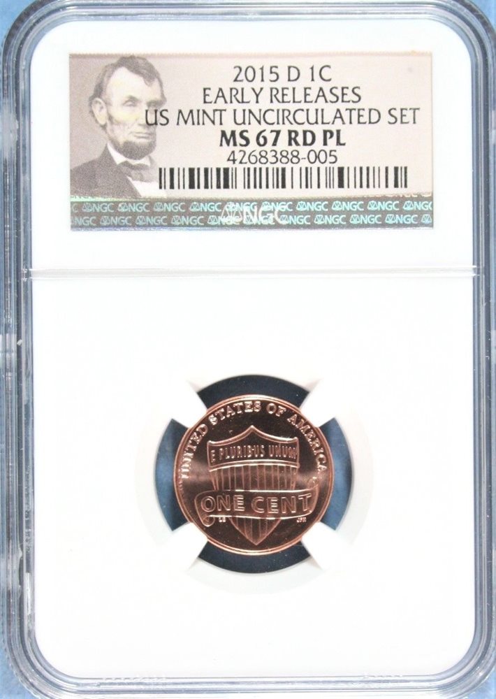 2015-D Lincoln Cent NGC MS-67 Red 