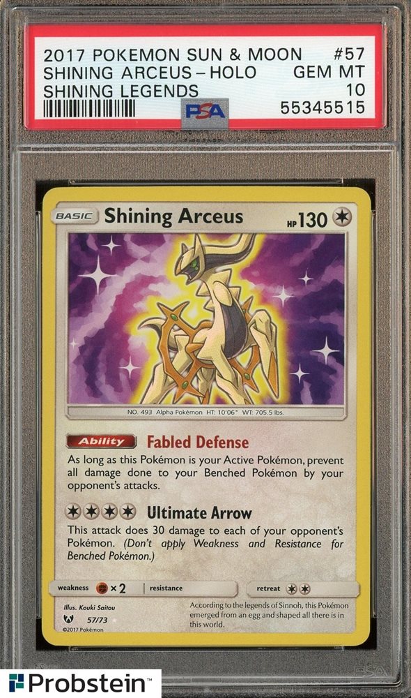 2017 SUN&MOON SHINING ARCEUS PSA10 アルセウス Auction Prices Realized Tcg Cards 2017 POKEMON SUN & MOON