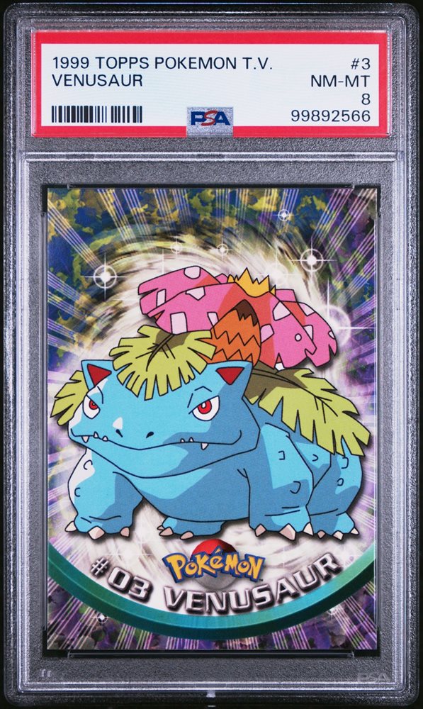 Topps VENUSAUR フシギバナ #03 Pokemon 1999 TV Topps Venusaur #03 Pokemon TV Animation Edition Series 1999