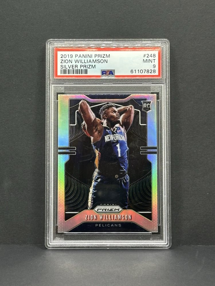 2019セレクト ザイオンウィリアムソン シルバープリズムルーキーカードPSA9 PSA 10 2019 Panini Prizm #248 Zion Williamson Base Rookie