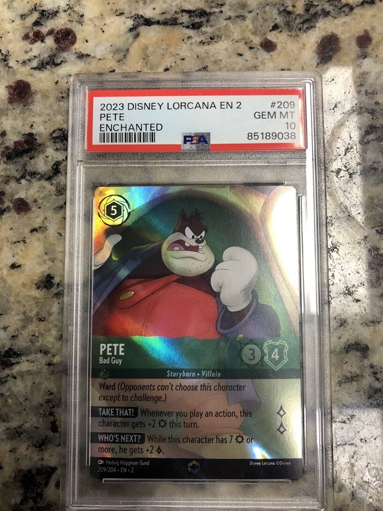 PSA10 Disney Lorcanaピート #209 PSA10 Disney Lorcanaピート #209