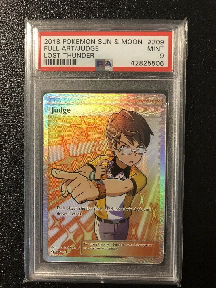 Auction Prices Realized Tcg Cards 18 Pokemon Sun Moon Lost Thunder Full Art Judge
