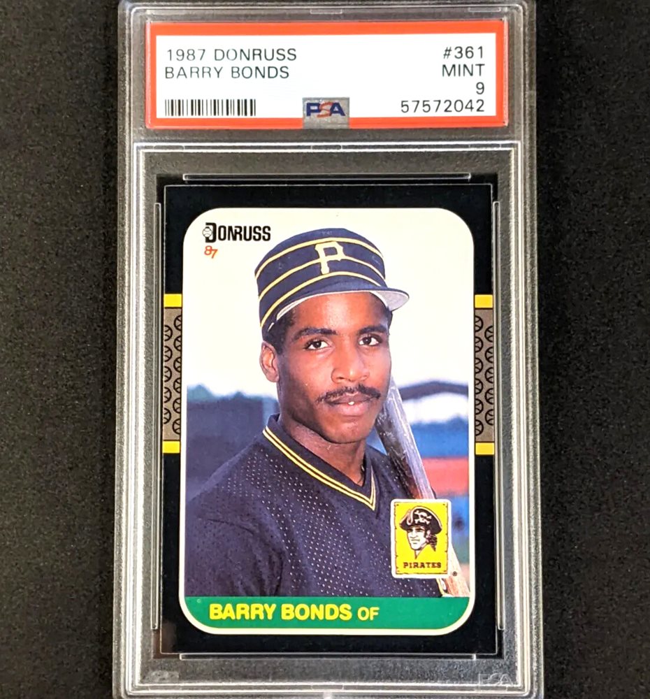 PSA9 美品　バリー・ボンズ　1987 DONRUSS　ルーキーカード バリー・ボンズが帰ってきた | ホビーのレジェンド - Topps Ripped