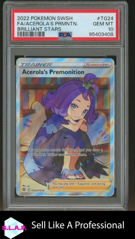 Acerola’s Premonition SR psa10 PSA 10 GM Pokemon Card Japanese Acerola's Premonition VMAX