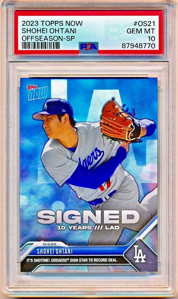 PSA10 2023 TOPPS NOW S.OHTANI/B.RUTH 大谷翔平/ベーブルース Auction