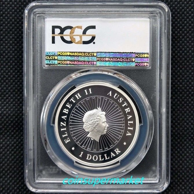 Australia Opal Lunar Year Of Rooster 2017 1oz Silver Proof Coin PCGS PR 69 DCAM