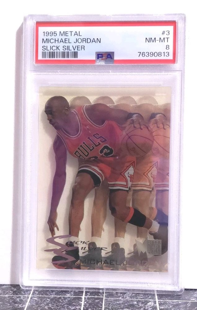 1995-96 l Slick Silver マイケルジョーダン 1995-96 FLEER METAL MICHAEL JORDAN SLICK SILVER #3 RARE | eBay