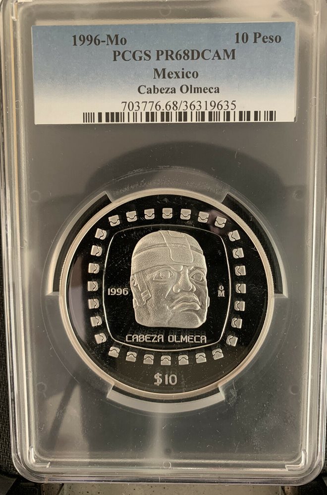 Mexico coin 1996 10 peso 5 OZ
