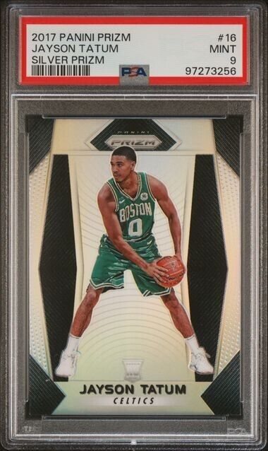 ジェイソン・テイタム 2017 シルバープリズム ルーキーカード PSA9 ジェイソン・テイタム 2017 シルバープリズム ルーキーカード