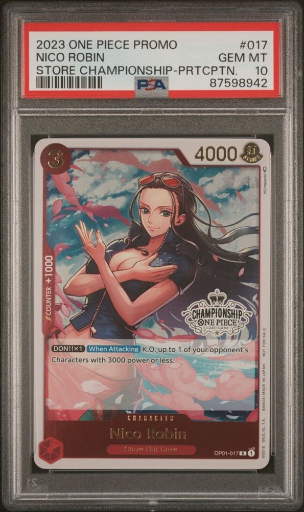 Auction Prices Realized Tcg Cards 2023 ONE PIECE PROMOS Nico Robin