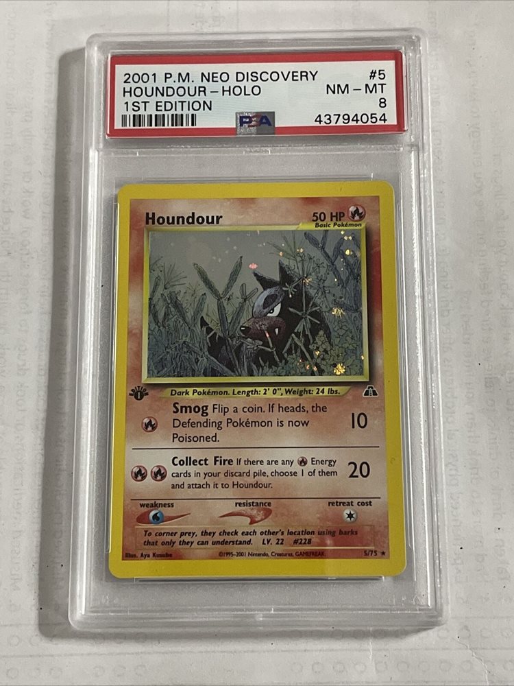 pokemon card value mew Houndour 62/95 - ex Team Magma vs Team Aqua