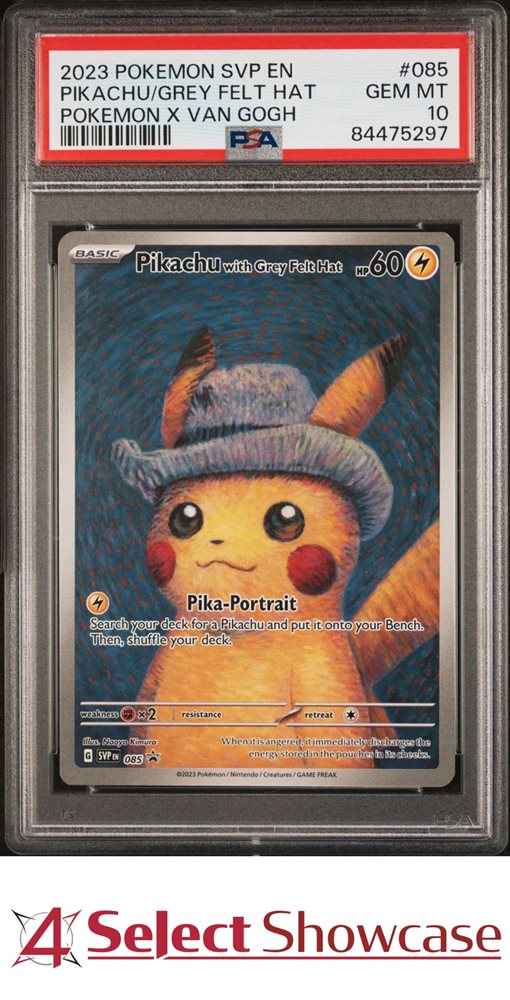 ピカチュウ with Gray Felt Hat Pikachu With Grey Felt Hat 085 Promo Card Pokemon Van Gogh