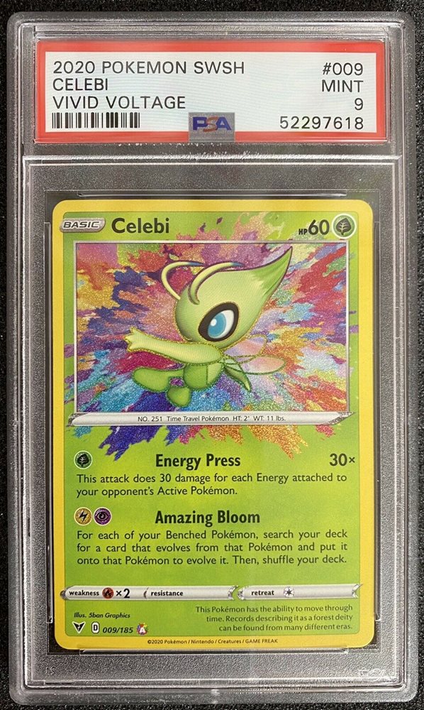 Auction Prices Realized Tcg Cards Pokemon Sword Shield Vivid Voltage Celebi