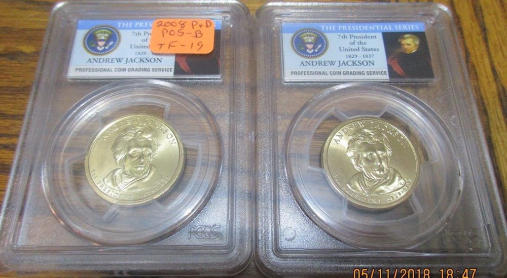 2008 S Presidential Dollar 4 Coin Proof Set PCGS PR69 DCAM $1