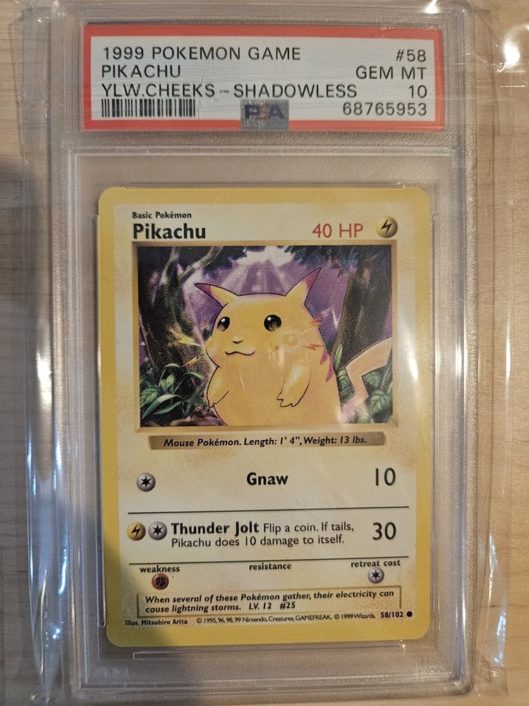 【PSA5】1999 Pikachu Yellow Cheeks ピカチュウ PSA5】1999 Pikachu Yellow Cheeks ピカチュウ Pokemon Pikachu