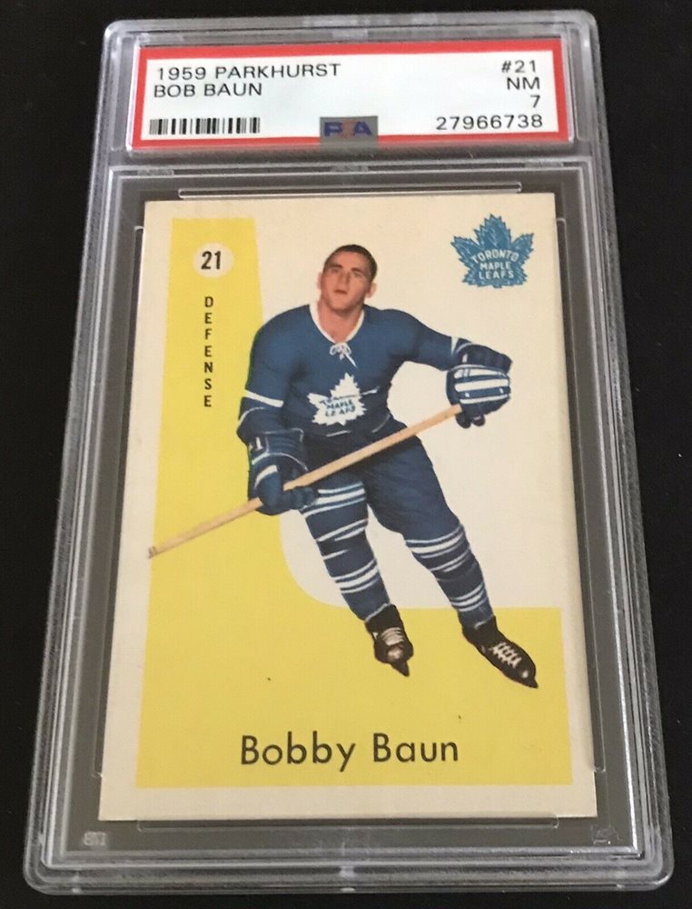 Early 1960s Bob Baun Game Worn Jersey. Hockey Collectibles, Lot #19950