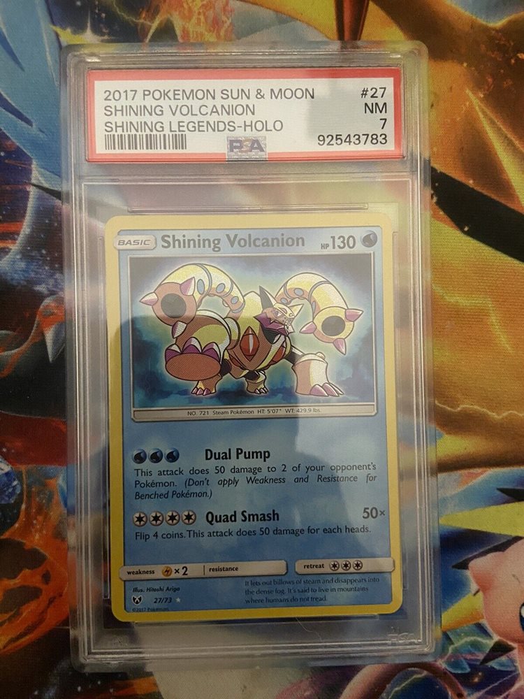 shiny volcanion pokemon card Shining Volcanion - 27/73 - Holo Rare main image 0
