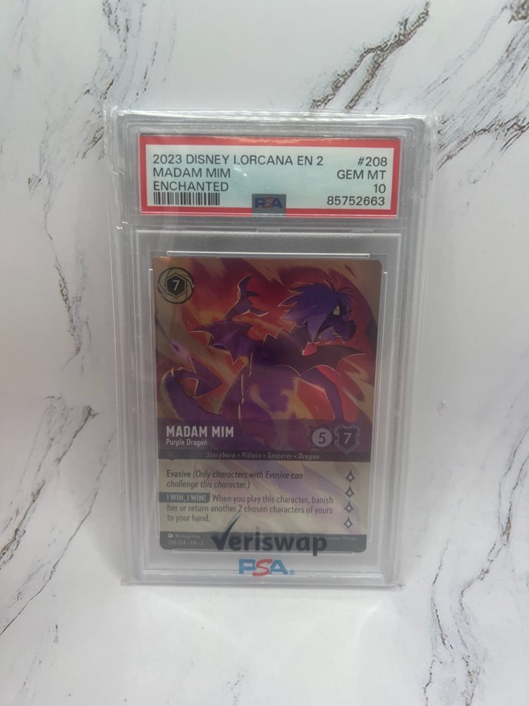 PSA10DISNEY LORCANA マダム・ミム#208 388 Disney Lorcana Madam Mim PSA 10 Trading Card #208 388 | eBay