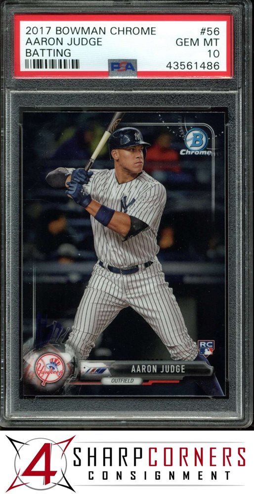 その他 2017 Bowman Chrome Aaron Judge Autograph Aaron Judge 2017 Bowman #CRA-AJ Chrome Rookie Auto - Blue