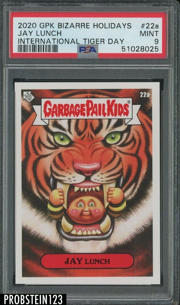 2020 Topps 2020 Garbage Pail Kids Bizarre Holidays International Tiger Day #22a Jay Lunch front