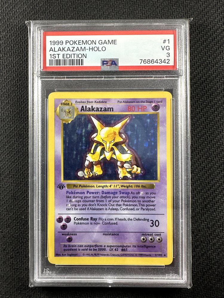 Auction Prices Realized Tcg Cards 1999 POKEMON GAME Alakazam