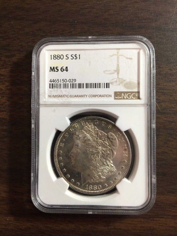 1880 S Morgan Dollar MS-64 NGC $1 MS-64 NGC