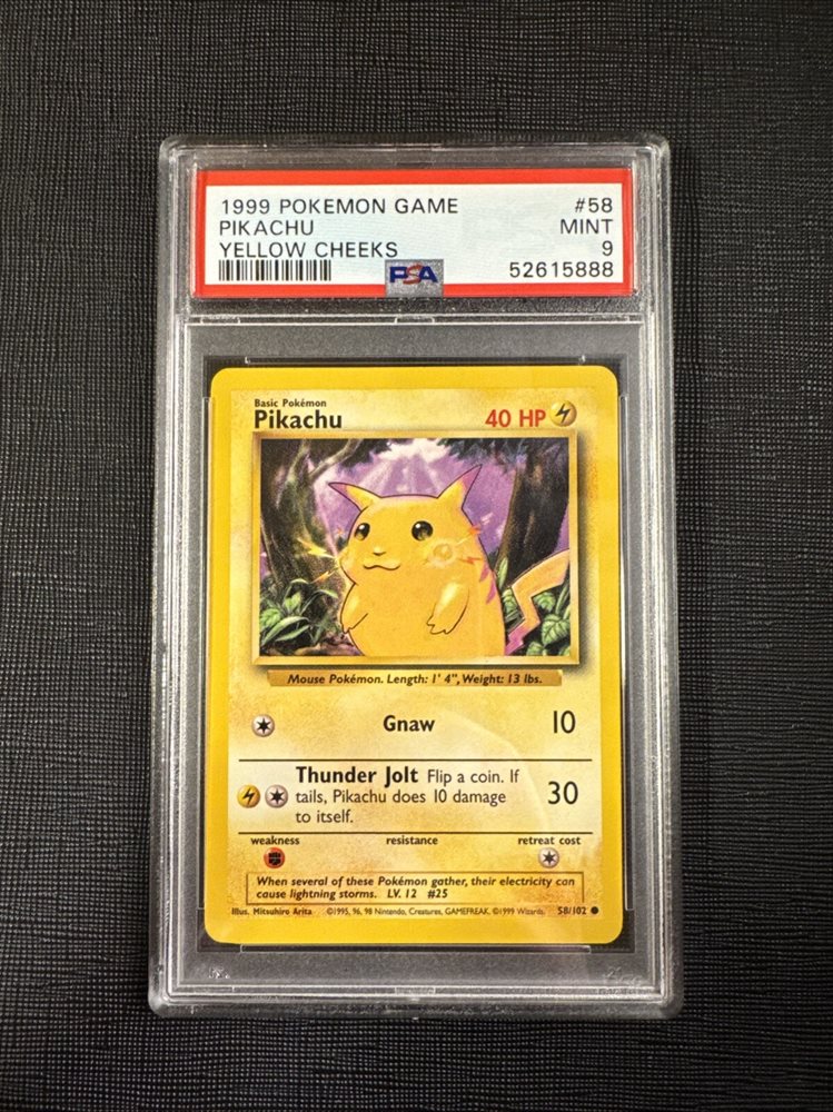 1999 ピカチュウ　イエローチーク　シャドーレス PSA10 Auction Prices Realized Tcg Cards 1999 POKEMON GAME Pikachu