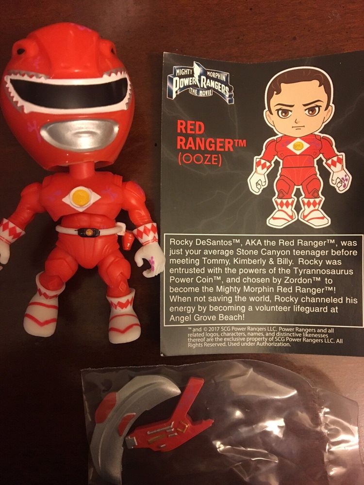 The Loyal Subjects MMPR Power Rangers Toys R Us 1:96 Oozed Red Ranger *CHASE*