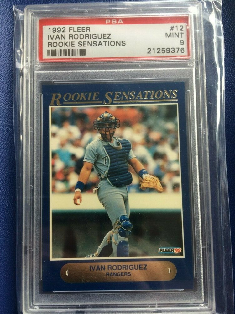 その他 1989 GRAND SLAM IVAN RODRIGUEZ PSA 9 1989 GRAND SLAM
