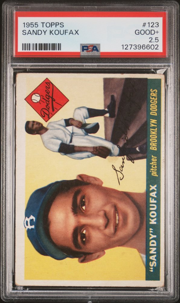 thumbnail image 2 of 1955 Topps Sandy Koufax #123 Baseball - VCP Price Guide 2 of 14