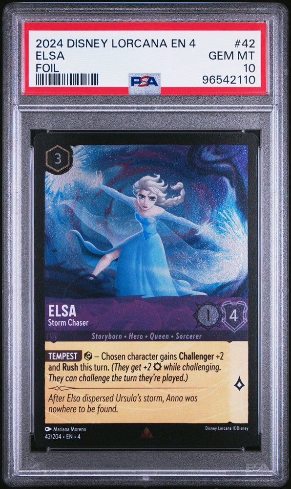 ア*ル様 【PSA10】2025 DISNEY LORCANA エルサ #207 PSA 10 Elsa Spirit Of Winter 207/204 Enchanted Foil Disney
