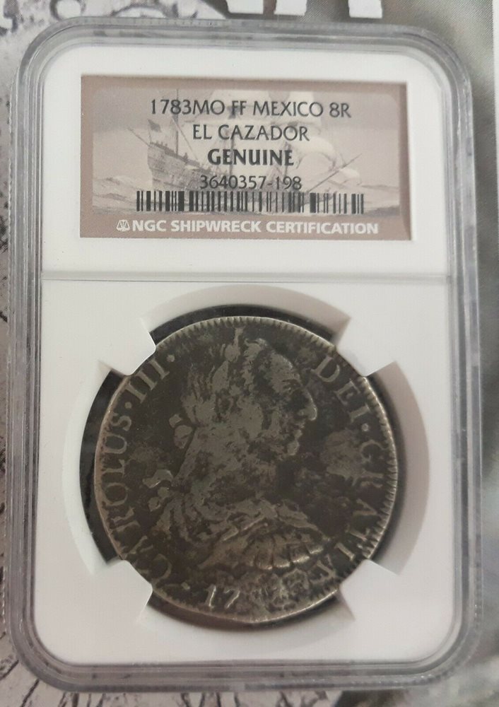 PCGS SP64BN オーストリア 1865 大型銅メダル オイゲン王子 Spanish galleon El Cazador 1784 Louisiana Shipwreck: Mexico City 8